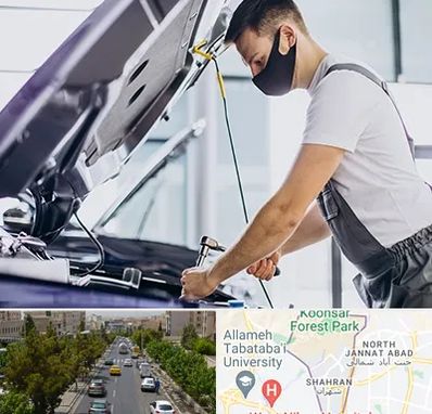 کارشناسی خودرو در محل در شهران 