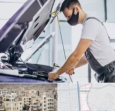 کارشناسی خودرو در محل در اسکندری