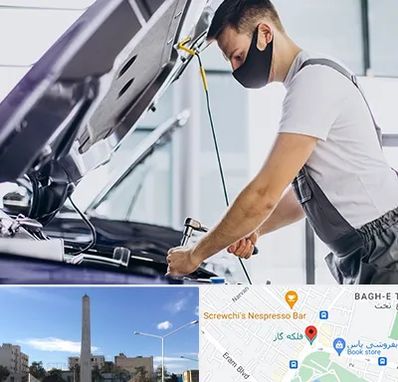 کارشناسی خودرو در محل در فلکه گاز شیراز 