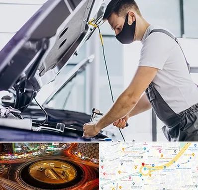 کارشناسی خودرو در محل در میدان ولیعصر 