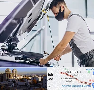 کارشناسی خودرو در محل در فرمانیه 