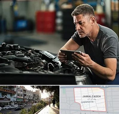 کارشناسی فنی خودرو در خیابان جمالزاده