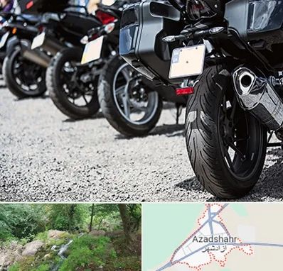 فروشگاه موتور سیکلت در آزادشهر