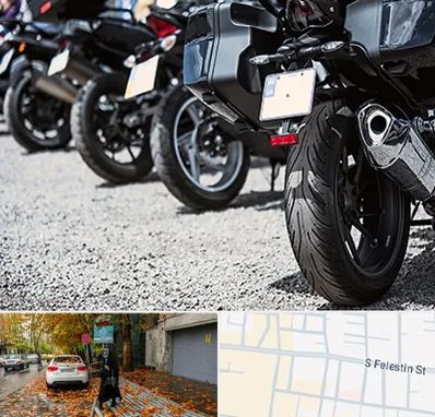 فروشگاه موتور سیکلت در خیابان فلسطین