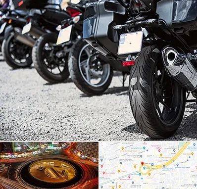 فروشگاه موتور سیکلت در میدان ولیعصر 