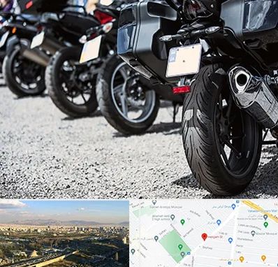 فروشگاه موتور سیکلت در هنگام 