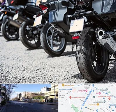 فروشگاه موتور سیکلت در خیابان ملاصدرا شیراز 