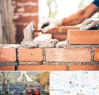 مصالح ساختمانی اقساطی در خیابان آزادی 