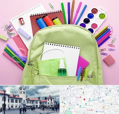 عمده فروشی لوازم تحریر در میدان شهرداری رشت 