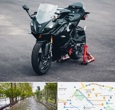 فروش موتور سیکلت آپاچی در خیابان ارم شیراز 