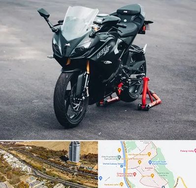 فروش موتور سیکلت آپاچی در خیابان نیایش شیراز 