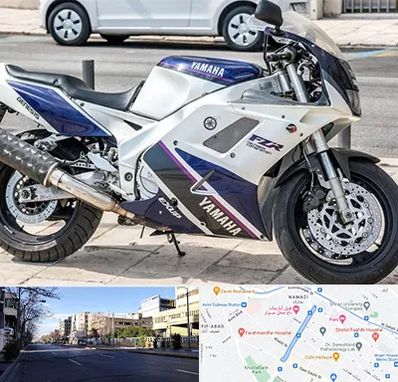 فروش موتور سیکلت یاماها در خیابان ملاصدرا شیراز 