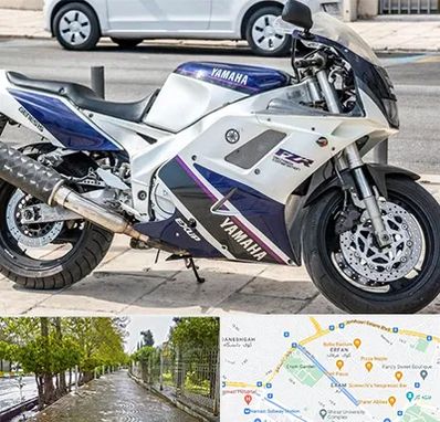 فروش موتور سیکلت یاماها در خیابان ارم شیراز 
