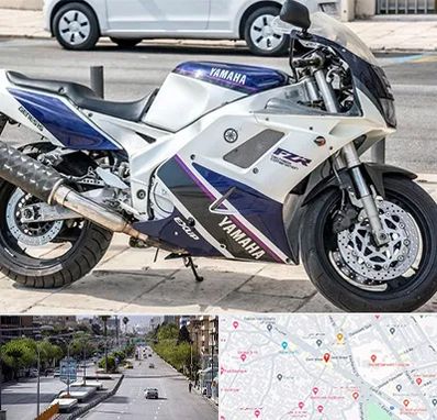 فروش موتور سیکلت یاماها در خیابان زند شیراز 