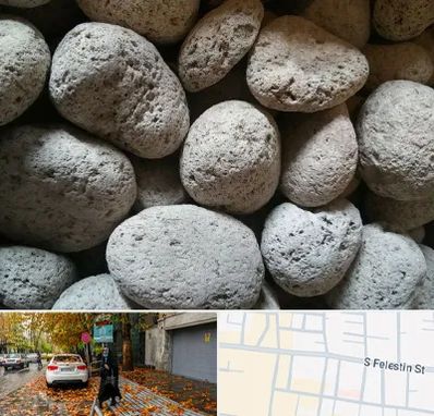 پوکه معدنی در خیابان فلسطین