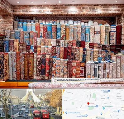 فرش فروشی در خیابان آزادی