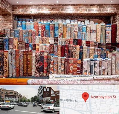 فرش فروشی در خیابان آذربایجان