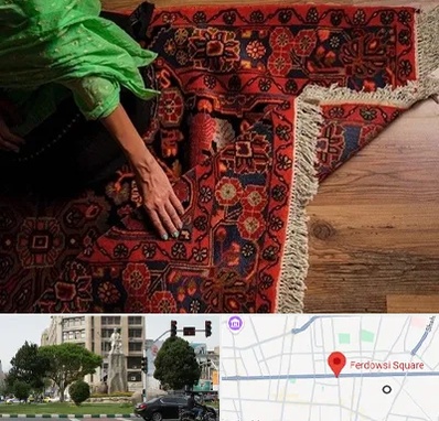 فروش فرش دستباف در میدان فردوسی تهران