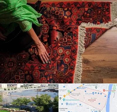 فروش فرش دستباف در گلستان اهواز 