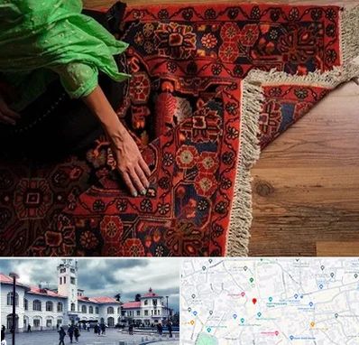 فروش فرش دستباف در میدان شهرداری رشت 