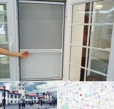 توری سازی در میدان شهرداری رشت 