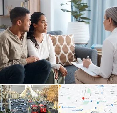 زوج درمانگر در خیابان آزادی