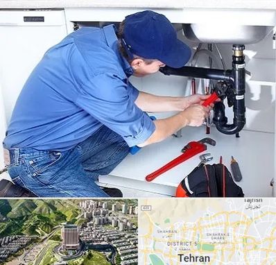 لوله کش در شمال تهران