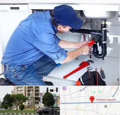 لوله کش در میدان فردوسی تهران