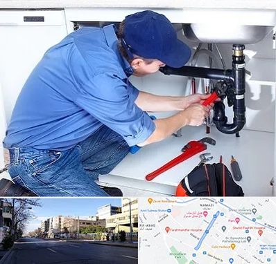 لوله کش در خیابان ملاصدرا شیراز