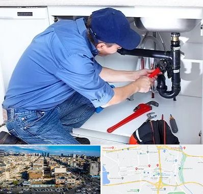 لوله کش در شهرک راه آهن