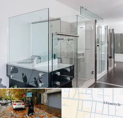 فروشگاه شیشه در خیابان فلسطین