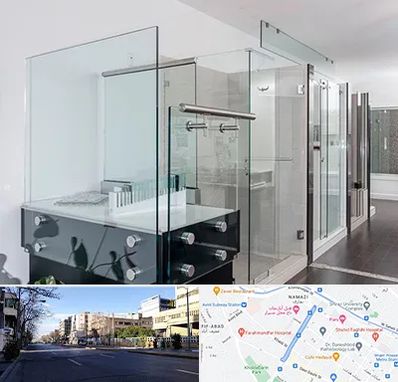 فروشگاه شیشه در خیابان ملاصدرا شیراز 