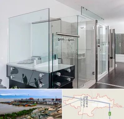 فروشگاه شیشه در بندر ترکمن