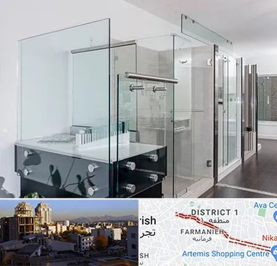 فروشگاه شیشه در فرمانیه 