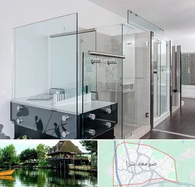 فروشگاه شیشه در صومعه سرا