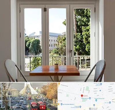 شیشه دوجداره در خیابان آزادی 