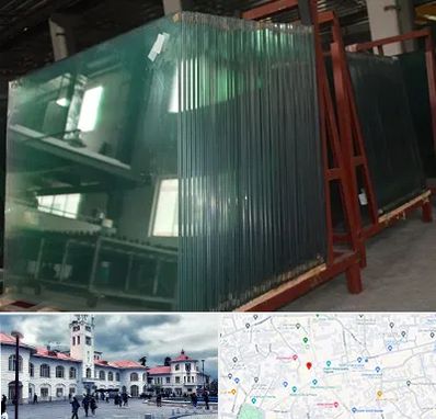 شیشه بری سیار در میدان شهرداری رشت 