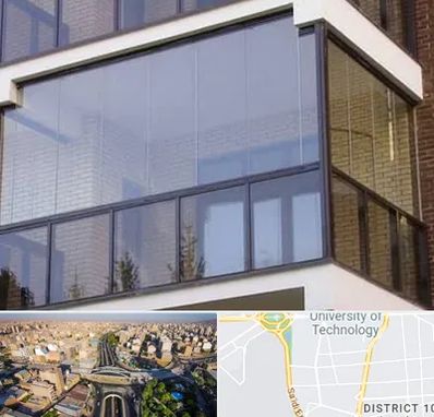 شیشه بالکنی در استاد معین 