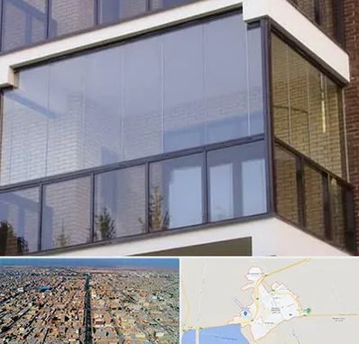 شیشه بالکنی در بندر ماهشهر