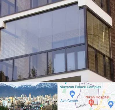 شیشه بالکنی در آجودانیه 