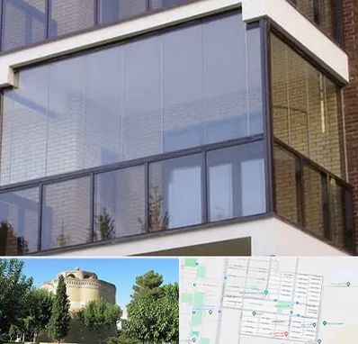 شیشه بالکنی در مرداویج اصفهان 