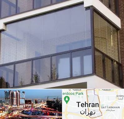 شیشه بالکنی در صادقیه 