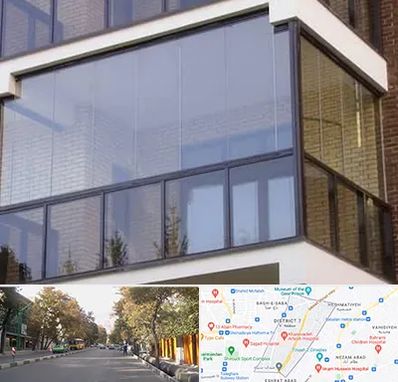شیشه بالکنی در شریعتی 