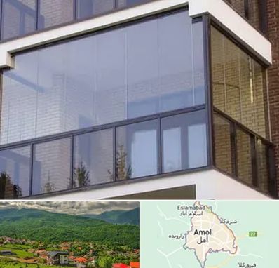 شیشه بالکنی در آمل