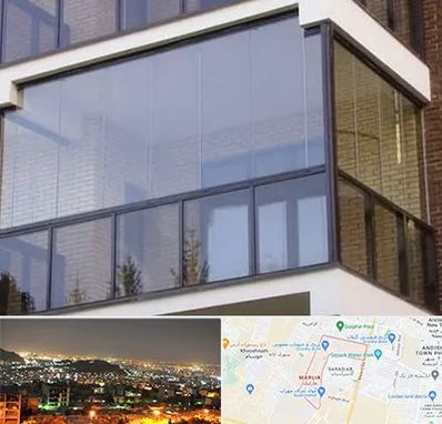 شیشه بالکنی در مارلیک کرج 