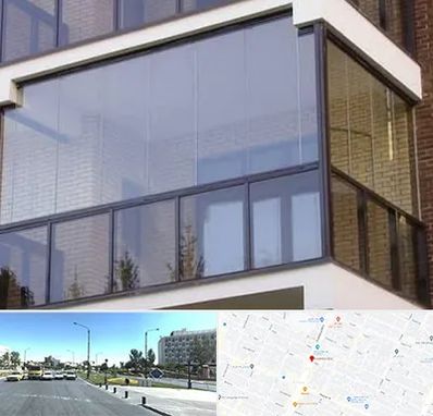 شیشه بالکنی در بلوار کلاهدوز مشهد 