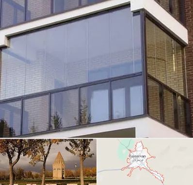 شیشه بالکنی در تویسرکان