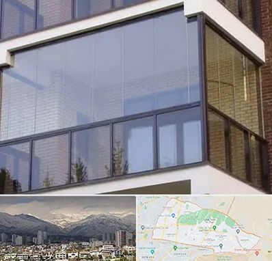 شیشه بالکنی در منطقه 4 تهران 