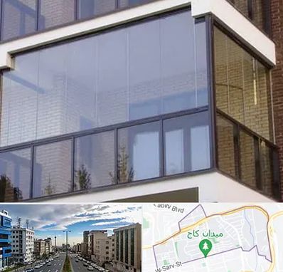 شیشه بالکنی در سعادت آباد 