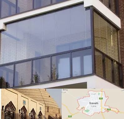 شیشه بالکنی در ساوه